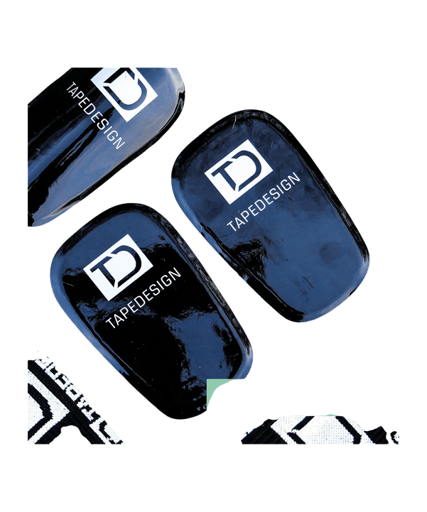 Tapedesign Mini PRO Schienbeinschoner Schwarz - schwarz