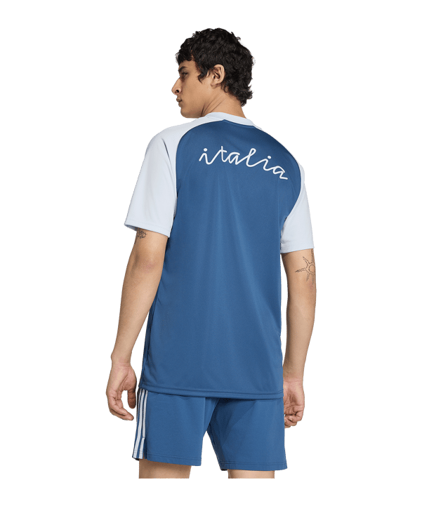 adidas FIGC Italien Prematch Trikot Away WM 2026 Blau - blau