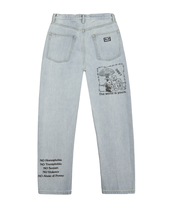 Pantalon Obey Estate brun FCTU - violet
