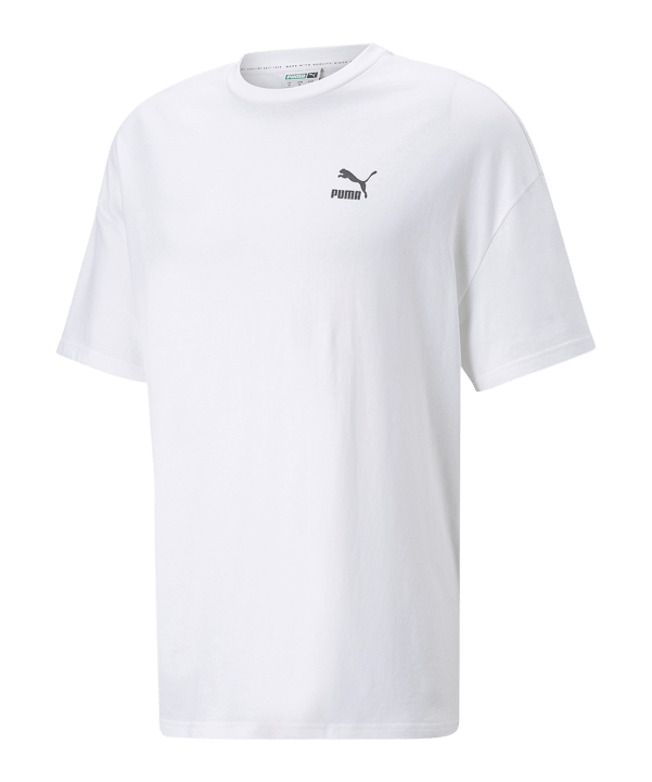 PUMA Classics Oversized T-Shirt Weiss F02 - weiss