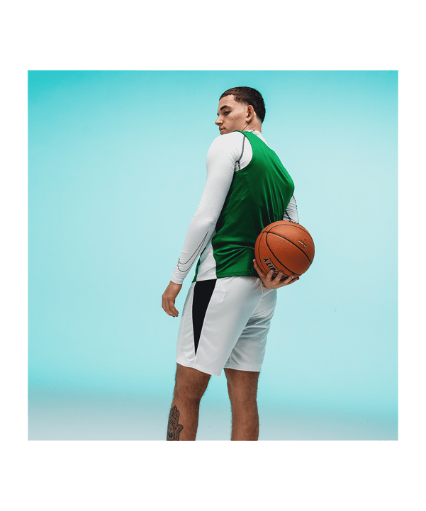 Nike Team Basketball Stock Trikot Grün Weiss F302 - gruen