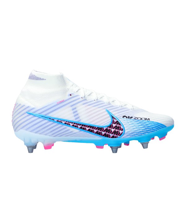 Nike Air Zoom Mercurial Superfly Elite SG-Pro Blast Pro-Player-Edition Weiss Blau Pink F146 - weiss