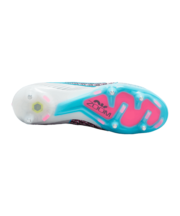 Nike Air Zoom Mercurial Superfly IX Elite SG-Pro AC Blast Weiss Blau Pink F146 - weiss