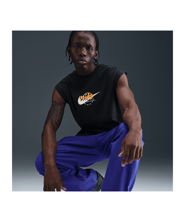 Nike M90 OC Moto T-Shirt Schwarz F010 - schwarz