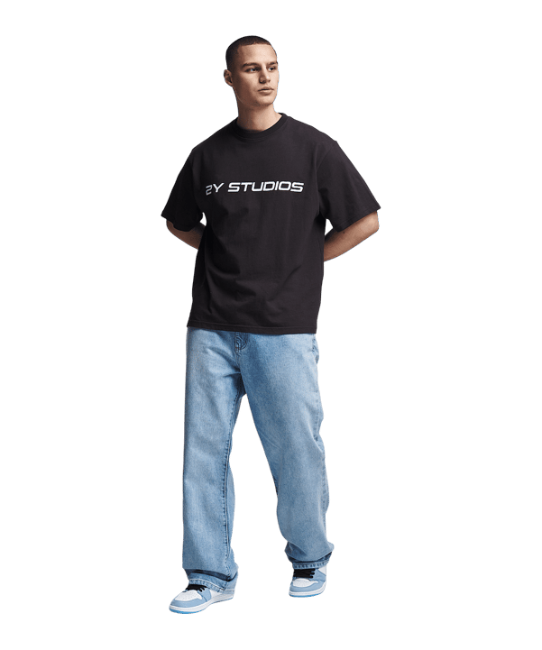 2Y-Studios Adrik Basic Baggy Jeans Hose Blau - blau