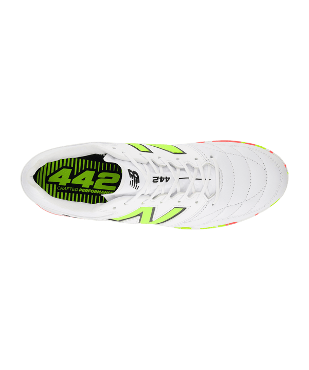 New Balance 442 Pro V2 IN Flash Point Weiss FIB2 - weiss