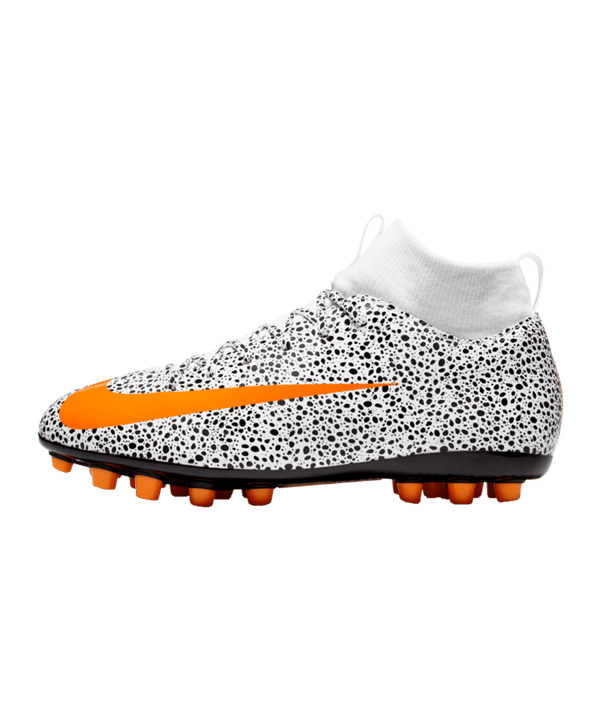Nike Jr Mercurial Superfly VII Safari Academy CR7 AG Kids F180 - weiss