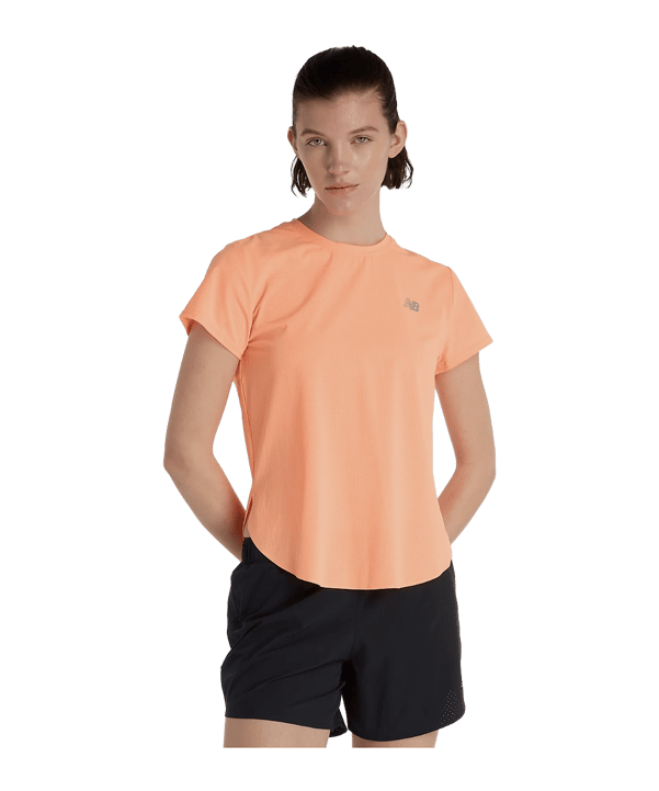 New Balance Race Day Ultra Light T-Shirt Damen Orange - orange