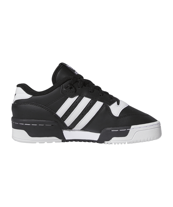 adidas Originals Rivalry Low Kids Schwarz Weiss - schwarz