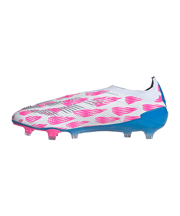 adidas Predator Elite LL FG Reemergence Weiss Blau - weiss