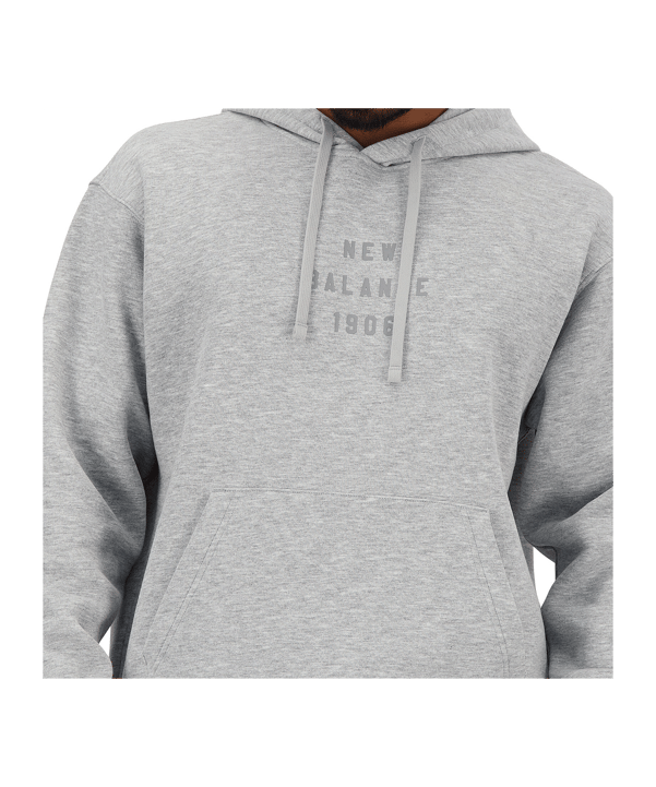 New Balance Iconic Collegiate Graphic Hoody FAG - grau