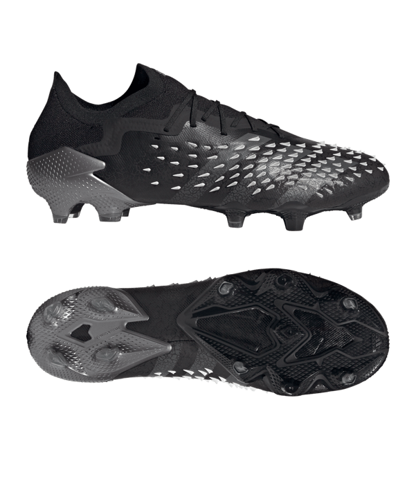 adidas Predator FREAK.1 L FG Superstealth Schwarz Grau - schwarz