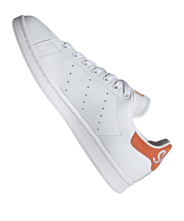 adidas Originals Stan Smith Sneaker Weiss Orange - weiss