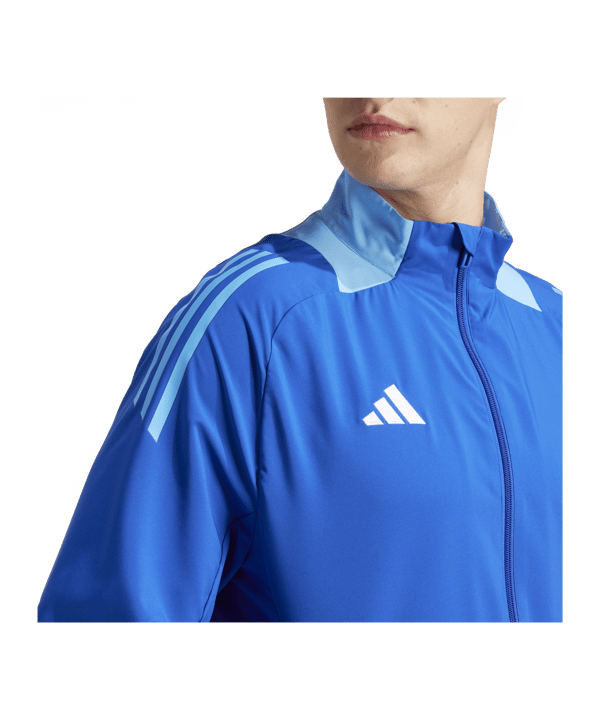 adidas Tiro 24 Competition Präsentationsjacke Blau - blau