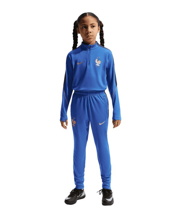 Nike FFF Frankreich Strike Drilltop Kids Blau F480 - blau