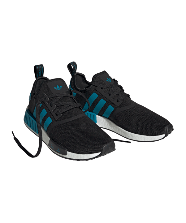adidas Originals NMD_R1 Schwarz Türkis - schwarz