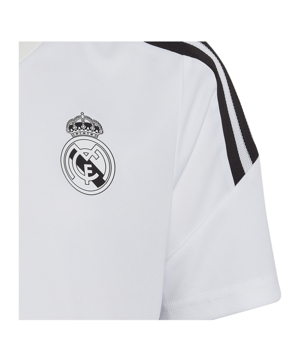 adidas Real Madrid Trainingsshirt Kids Weiss - weiss