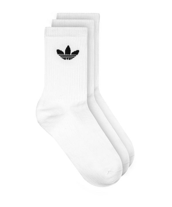 adidas Originals Crew 3er Pack Chaussettes Blanc - blanc