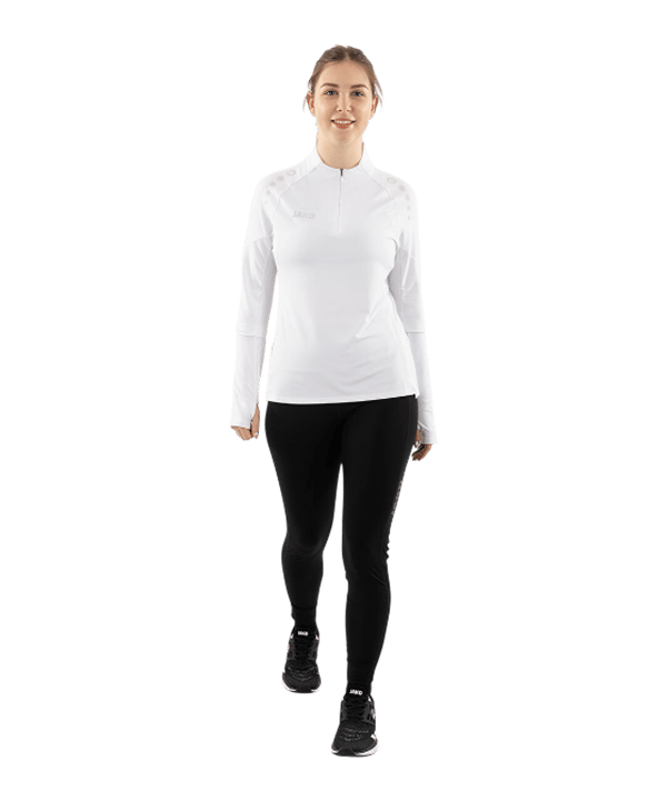 JAKO ZipTop Light Flow Sweatshirt Damen Weiß F0 - weiss