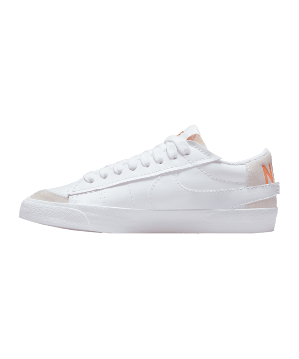 Nike Blazer Low 77 Jumbo Weiss Orange F100 - weiss