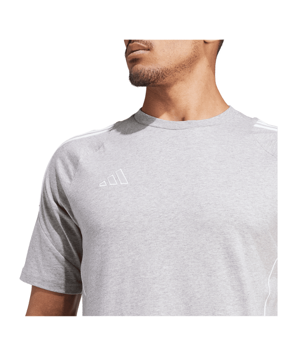 adidas Tiro 24 T-Shirt Grau Weiss - grau