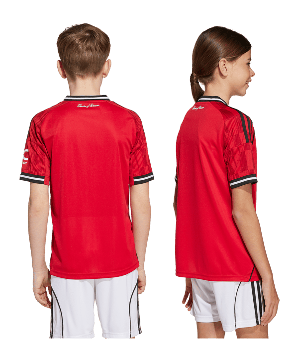 adidas Manchester United Trikot Home 2025/2026 Kids Rot - rot