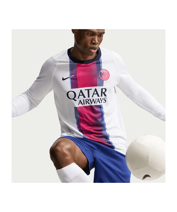 Nike Paris Saint-Germain Maillot à manches longues Away 2026/2027 Blanc C101 - blanc