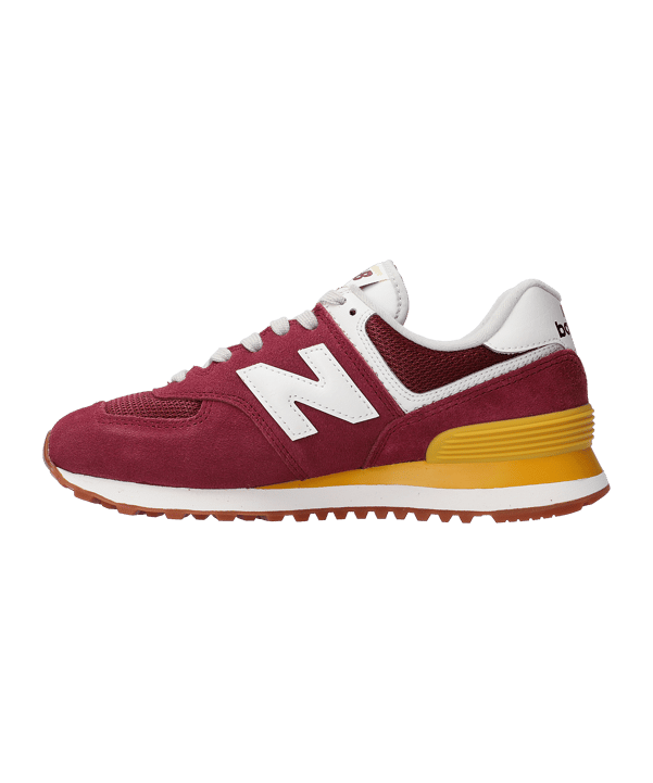 New Balance 574 Damen Rot Gelb FVN2 - rot