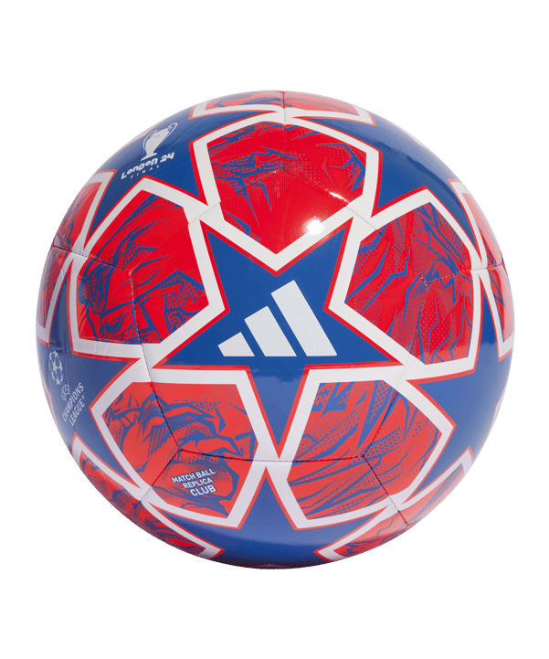 adidas Club Trainingsball UCL London Blau Rot  Weiss - blau