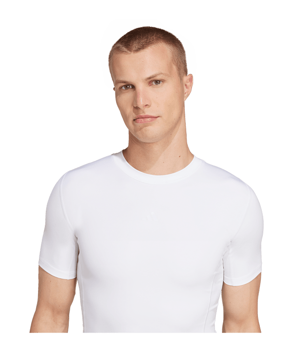 adidas Techfit Longsleeve Weiß - weiss
