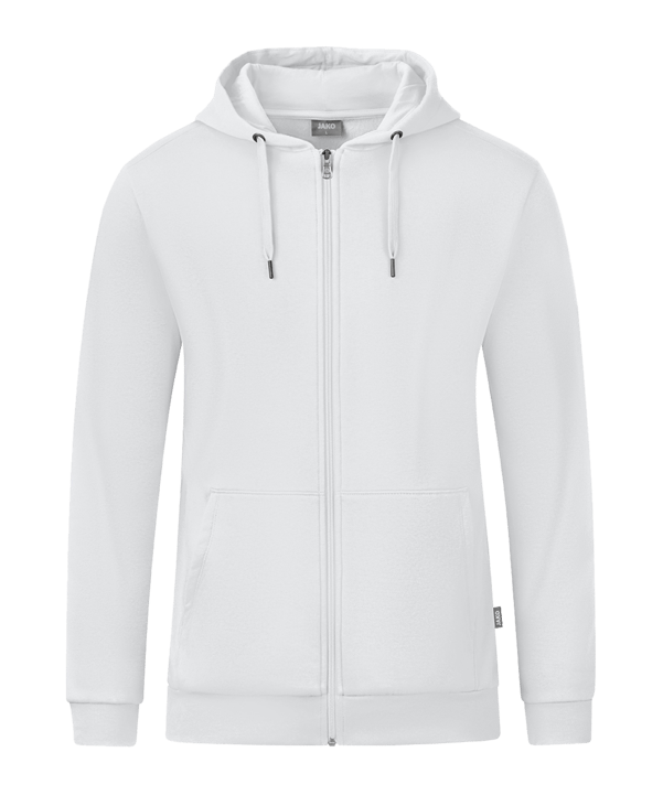 JAKO Organic Kapuzenjacke Weiss F000 - weiss