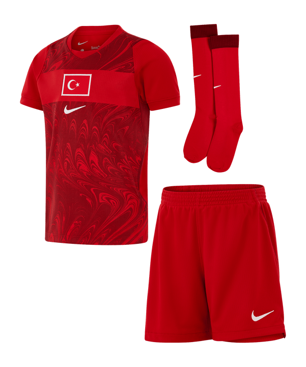 Nike TFF Türkei Minikit Trikot Set Home WM 2026 Kids Rot F614 - rot