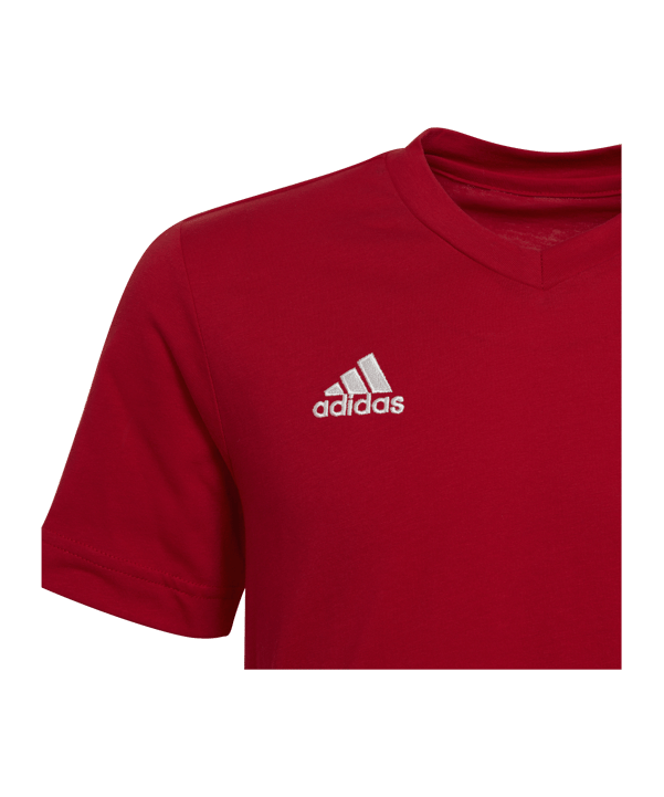 adidas Entrada 22 T-Shirt Kids Rot - rot