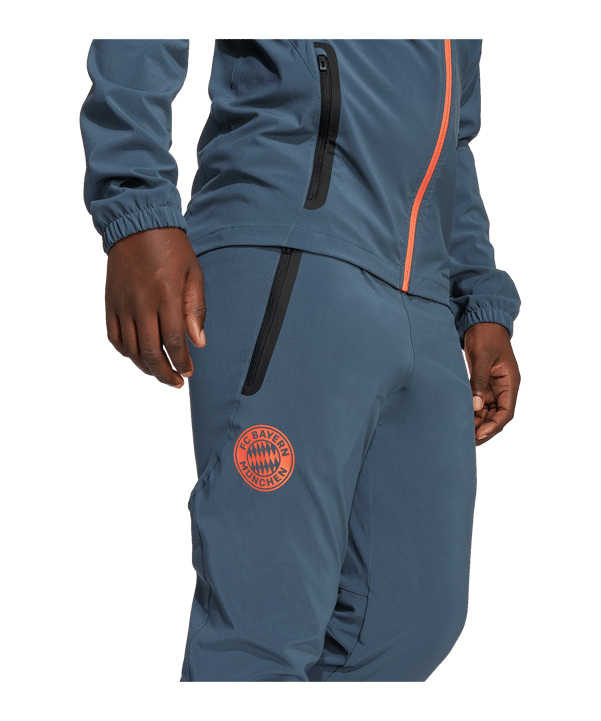 adidas FC Bayern München Tech Travel Hose Kids Grau - grau