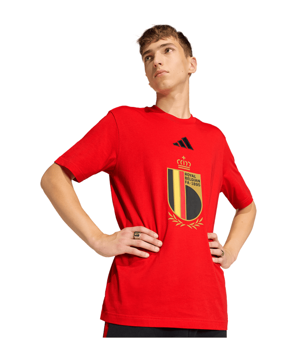 adidas Belgien DNA Graphic T-Shirt Rot - rot