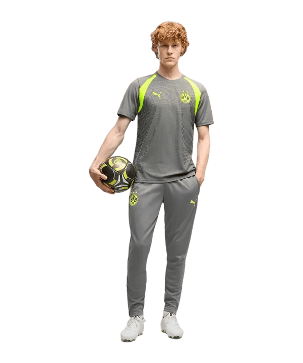 PUMA Borussia Dortmund Training Maglietta Grigio C10 - grigio