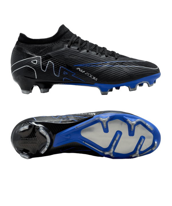 Nike Air Zoom Mercurial Vapor XV Pro FG Shadow Schwarz Silber Blau F040 - schwarz