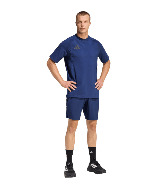 adidas Tiro Travel T-Shirt Bleu Foncé - noir