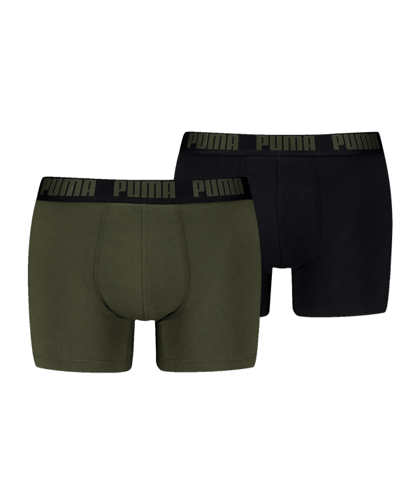 PUMA Everyday Basic 2P Boxershort Grün F014 - gruen