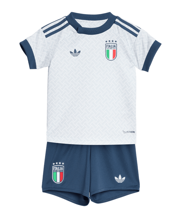 adidas FIGC Italien Babykit Trikot Set Away WM 2026 Kids Blau - blau