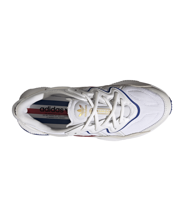 adidas Originals Ozweego Weiss Blau Rot - weiss