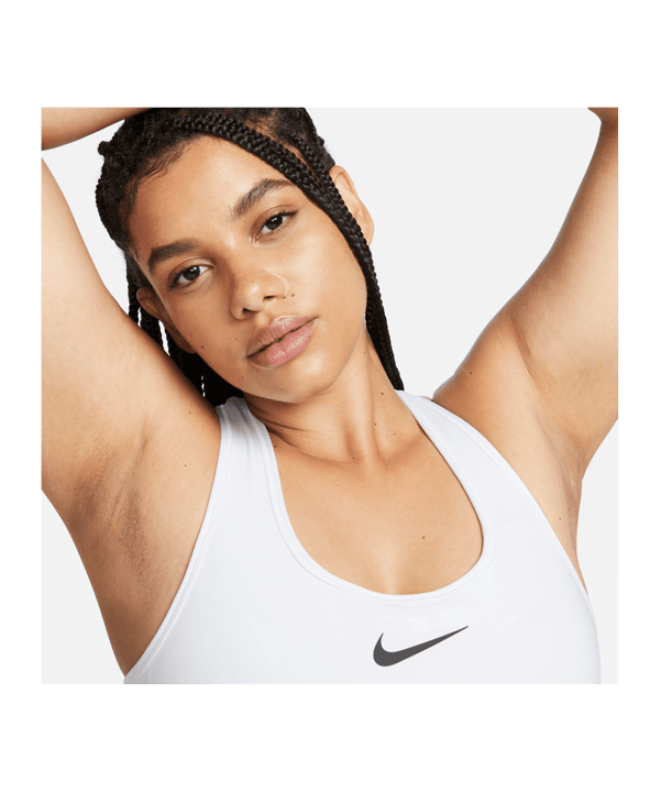 Nike Swoosh High Support Bra Sport-BH Damen F100 - weiss