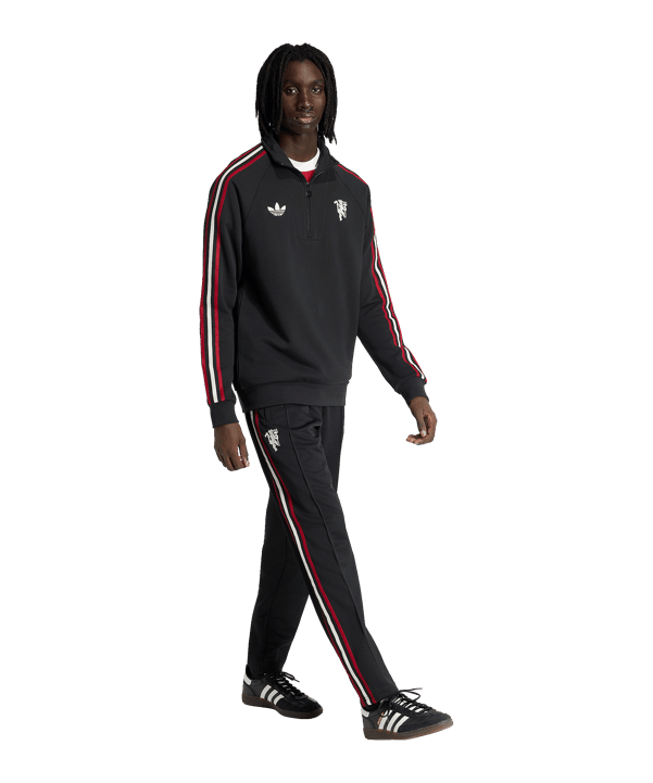adidas Manchester United Originals Zip Top Schwarz - schwarz
