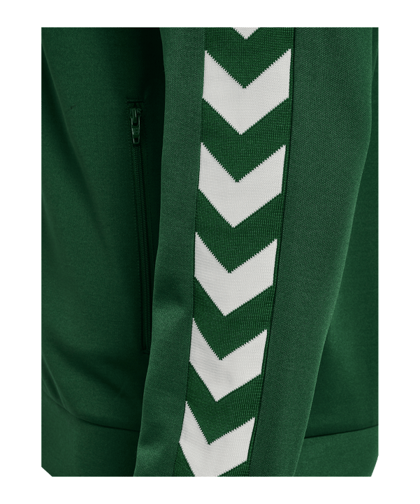 Hummel Archive Regular Poly Zip Jacke Grün F6170 - gruen