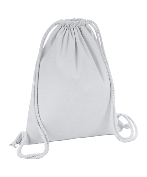 Merch Organic Premium Cotton Gymsack Light Grey - grau