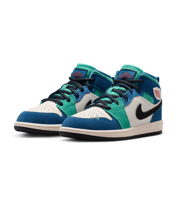 Jordan Air Jordan 1 Mid SE PS Enfants Blanc C100 - blanc