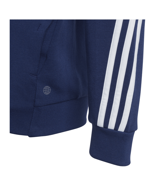 adidas Future Icons 3S Kapuzenjacke Kids Blau - blau