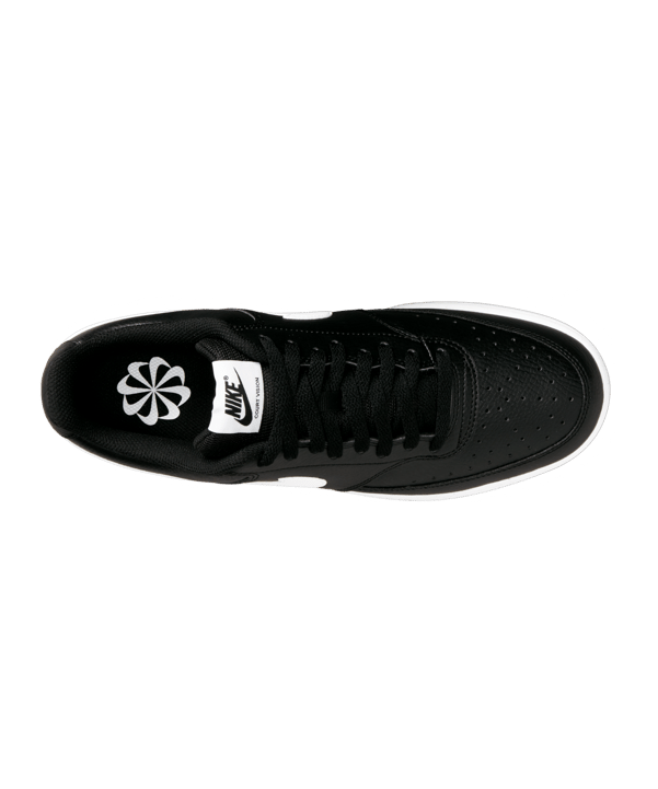 Nike Court Vision Low Schwarz Weiss F001 - schwarz