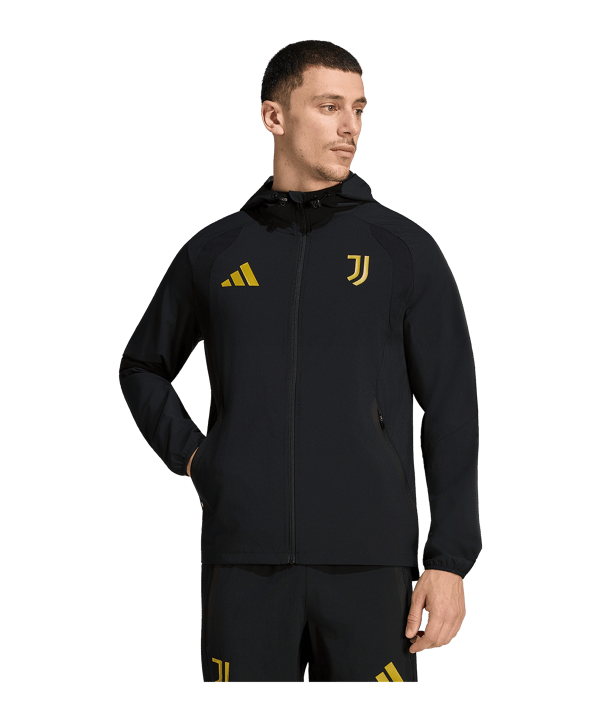 adidas Juventus FC Tiro Travel Windjack Zwart - zwart