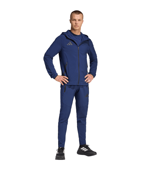 adidas Tiro Travel Woven Hose Dunkelblau - schwarz
